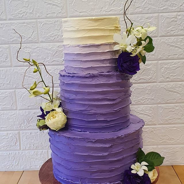 Purple Ombre Buttercream