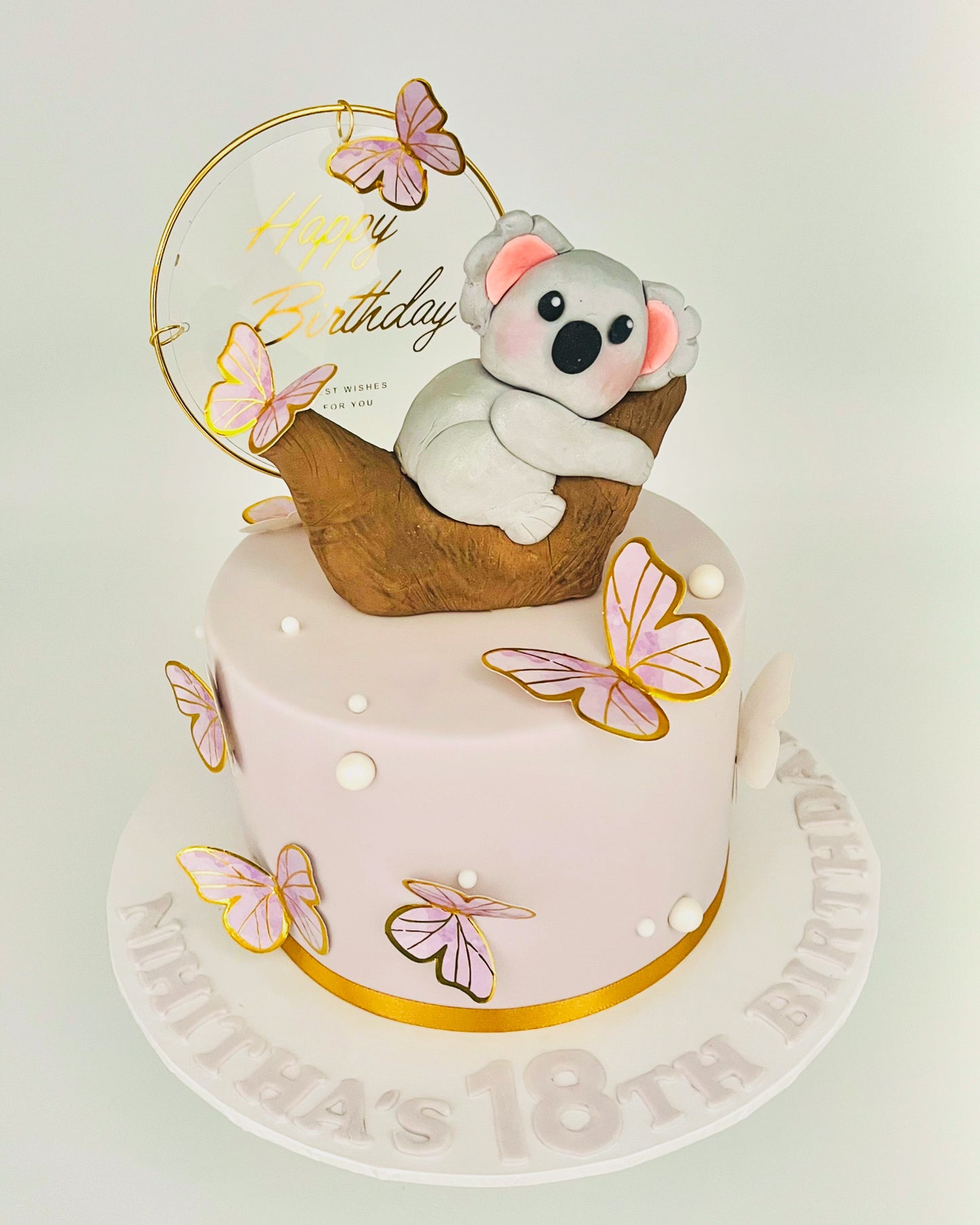 Koala and Butterflies