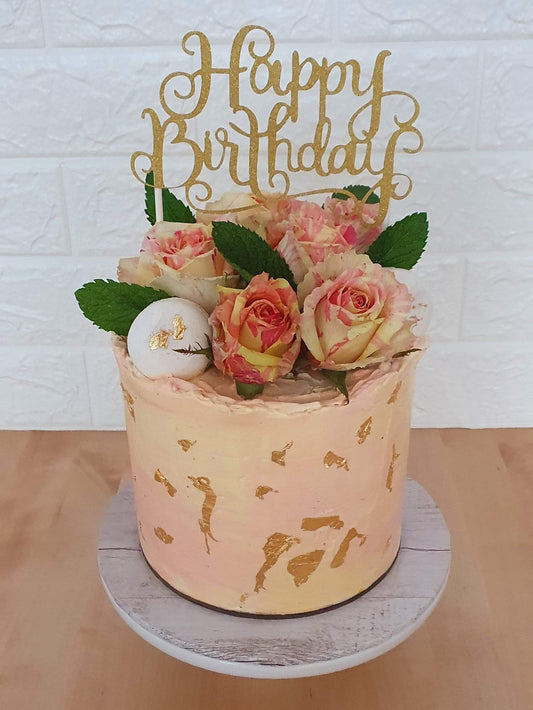 Pink Buttercream Roses