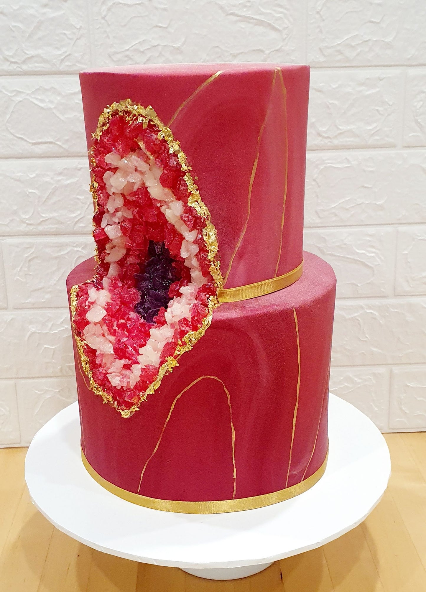 2 Tier Geode - Pink