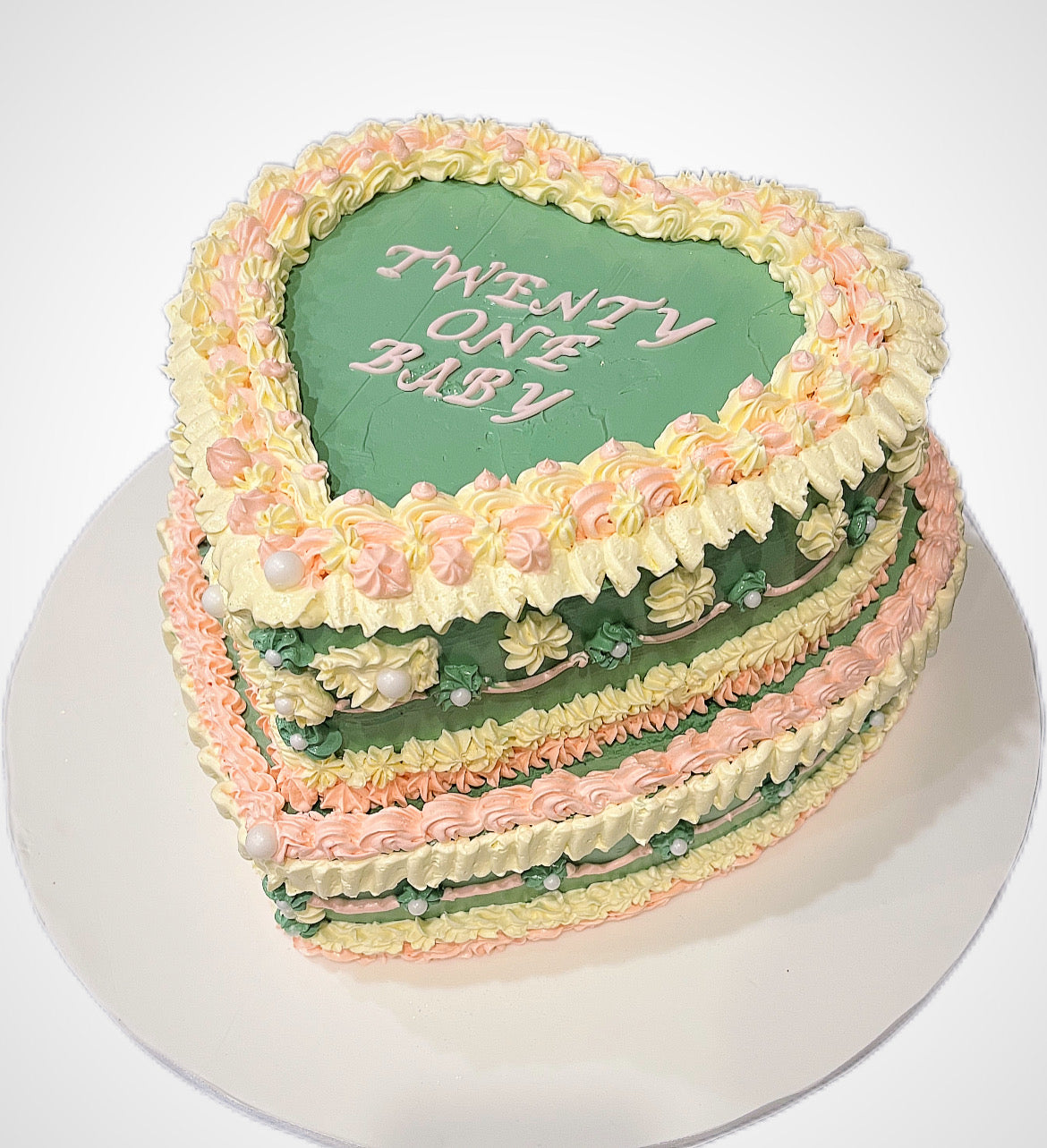 2 Tier Vintage Heart