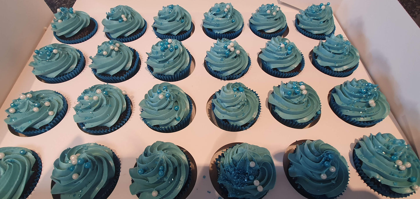 1 Colour Buttercream Cupcakes