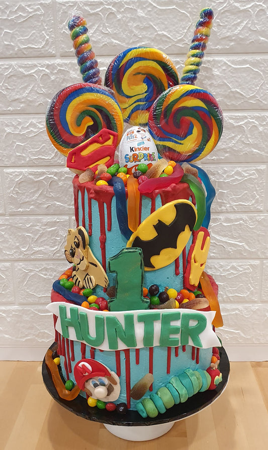 2 Tier Lolly Drip with Characters