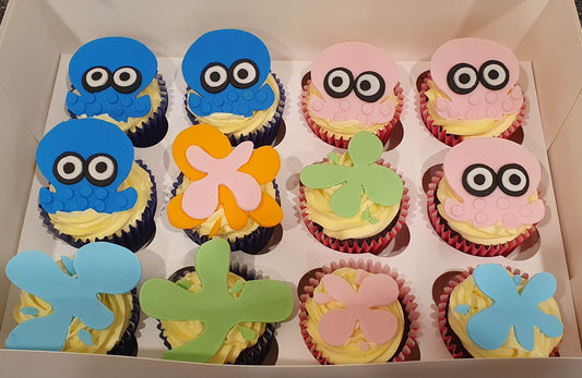 Splatoon Cupcakes