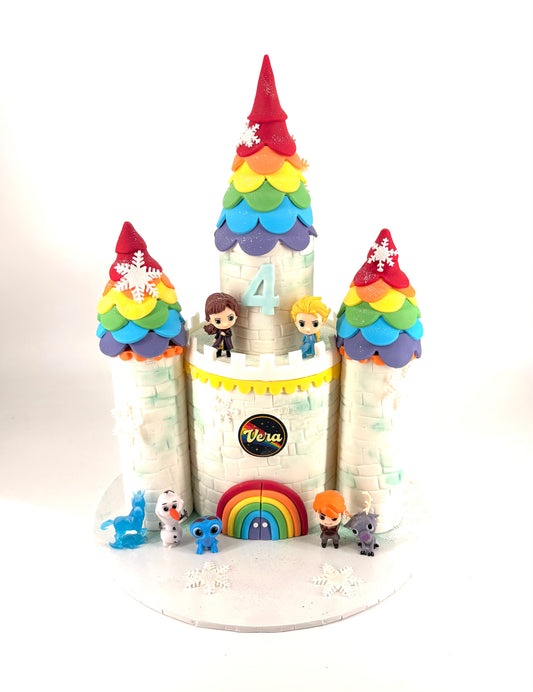 Rainbow Elsa Castle